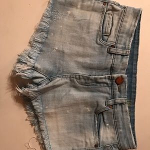 Blank NYC Light Wash Denim Shorts